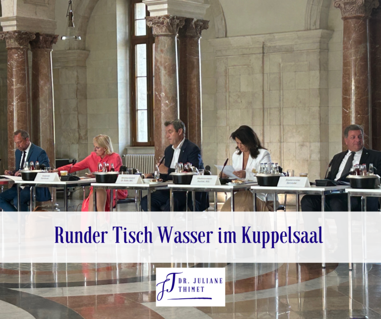 Read more about the article Runder Tisch Wasser im Kuppelsaal
