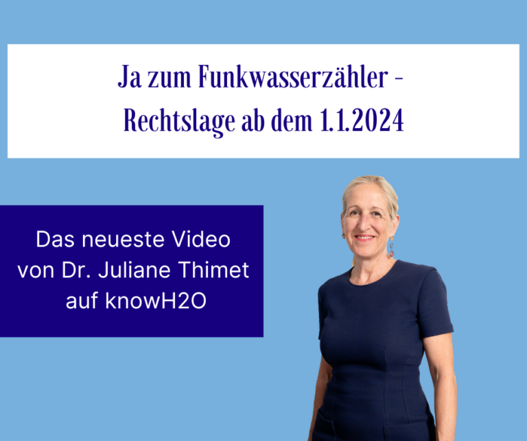 Read more about the article Ja zum Funkwasserzähler – Rechtslage ab dem 1.1.2024